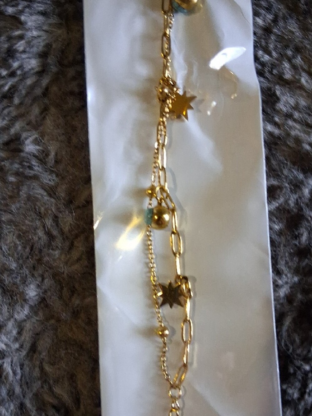 Gold Star Charm Bracelet - Gold Tone - Picture 3 of 3